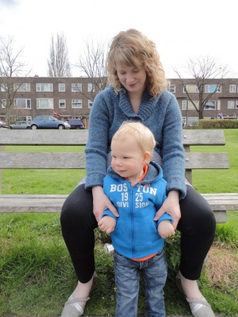 Eendjes voeren met Tygo, Tygo vond het brood trouwens ook lekker haha