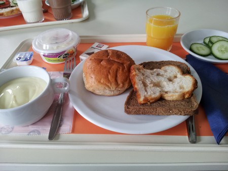 Kijk zo ziet de lunch eruit,heerlijk hé?